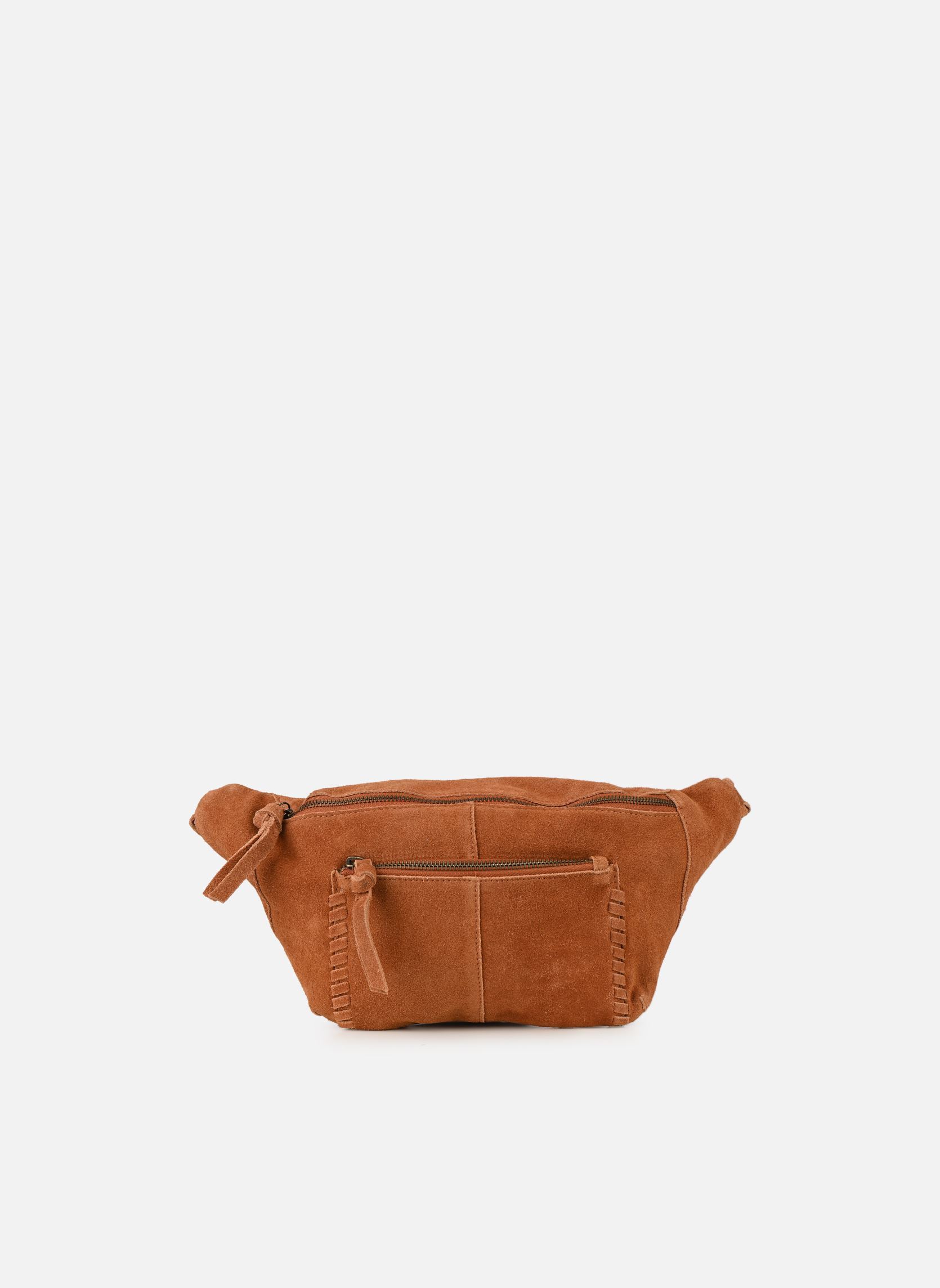 Marsupi Pcsalli Suede Bumbag Fc donna marrone