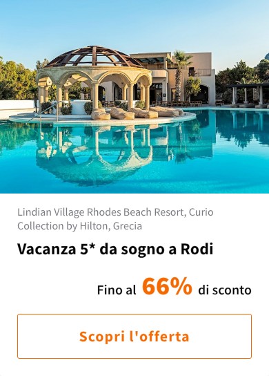 Vacanza 5* da sogno a Rodi