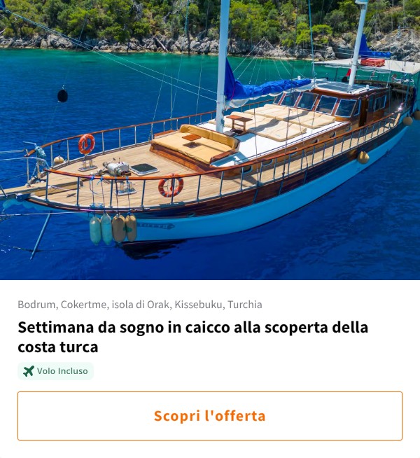 Settimana da sogno in caicco alla scoperta della costa turca