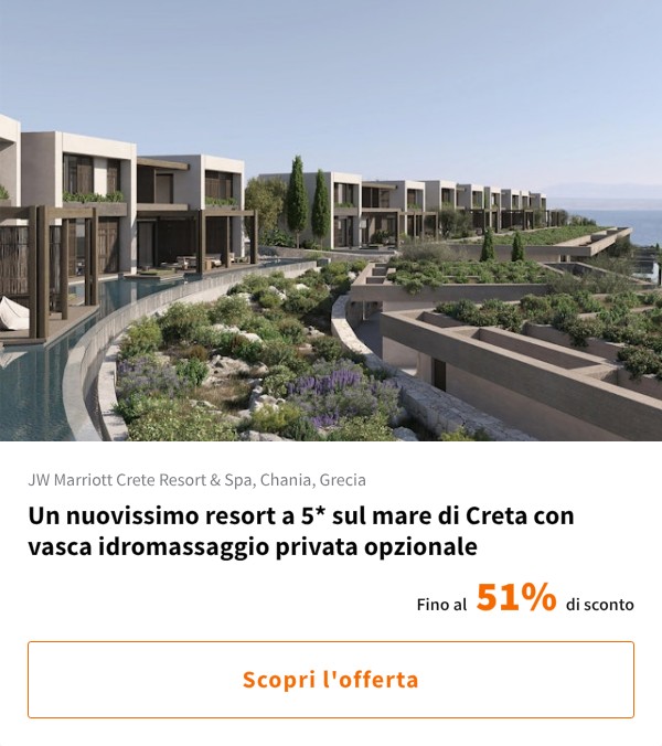 Un nuovissimo resort a 5* sul mare di Creta con vasca idromassaggio privata opzionale