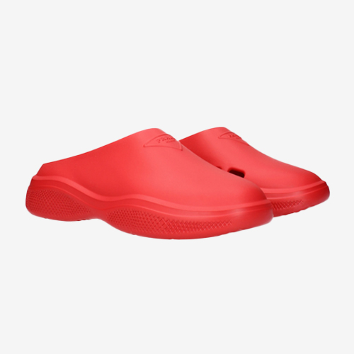 Prada Slippers and Clogs Men Rubber Red