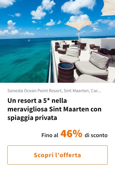 Un resort a 5* nella meravigliosa Sint Maarten con spiaggia privata