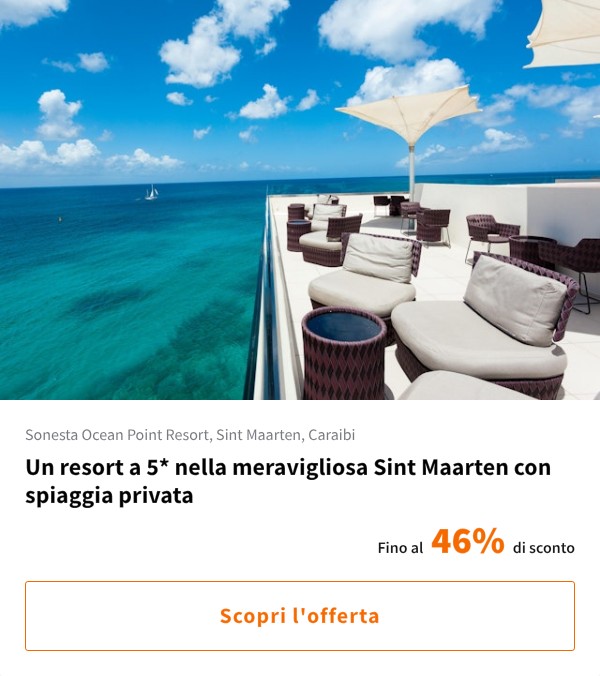 Un resort a 5* nella meravigliosa Sint Maarten con spiaggia privata
