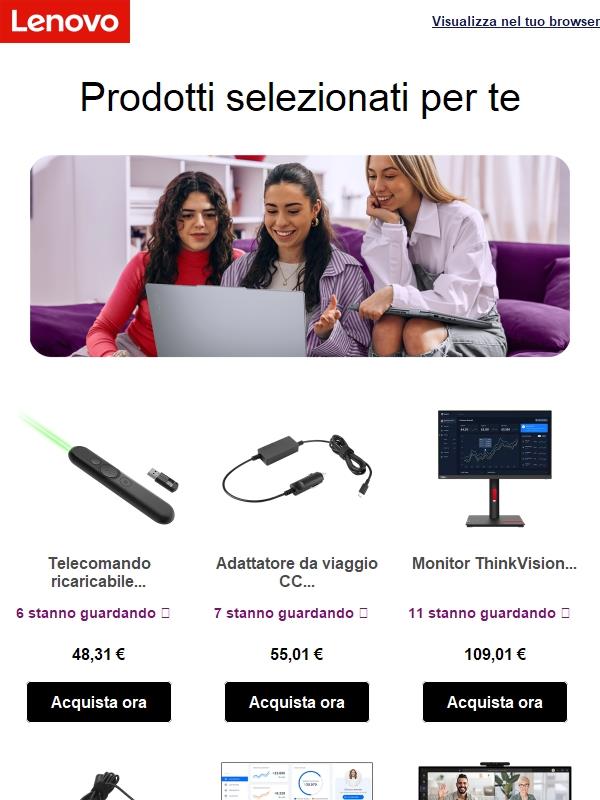 Nuove scelte personalizzate solo per te!