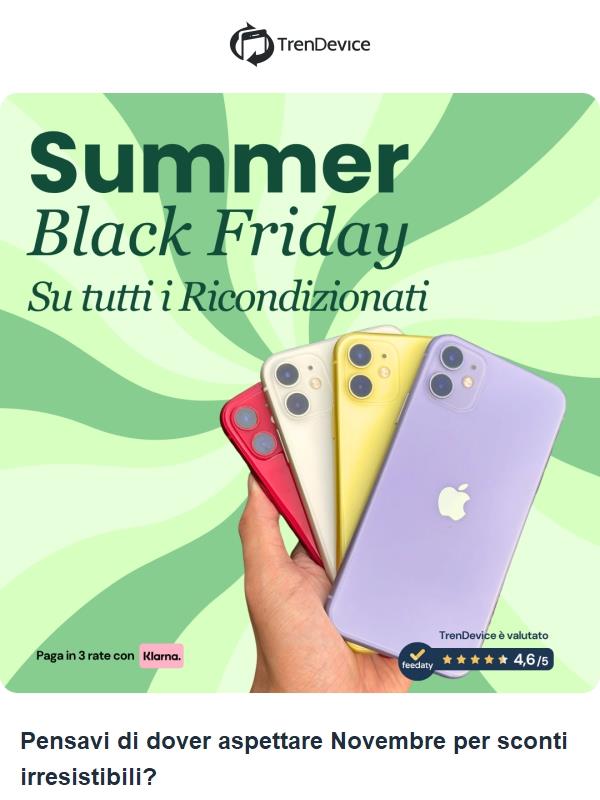 Approfitta del Summer Black Friday