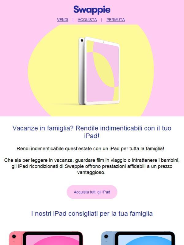 iPad per ogni momento dell’estate