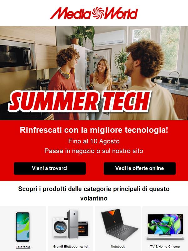 SUMMER TECH: offerte da non perdere fino al 10/08