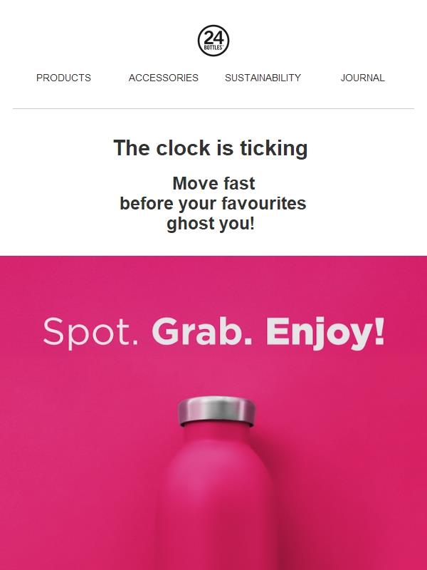 ⏰ Hurry up: grab your favourites before they’re gone!