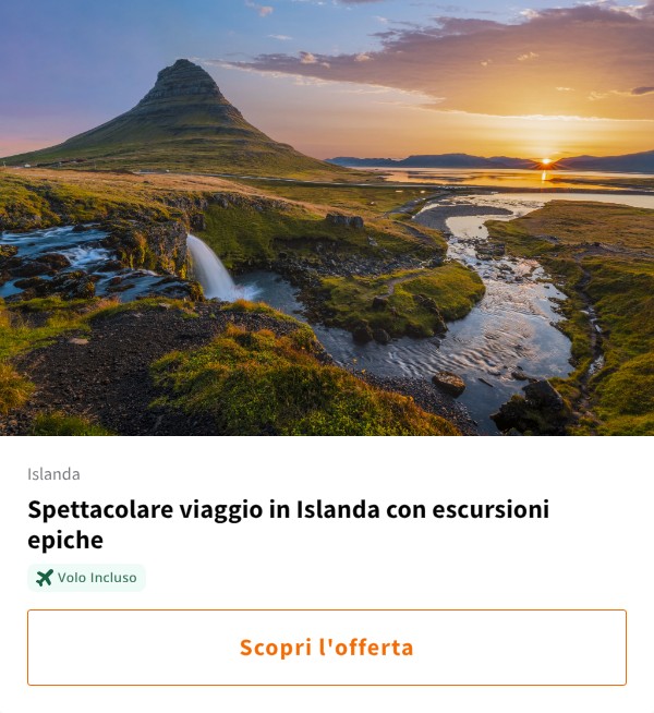 Spettacolare viaggio in Islanda con escursioni epiche