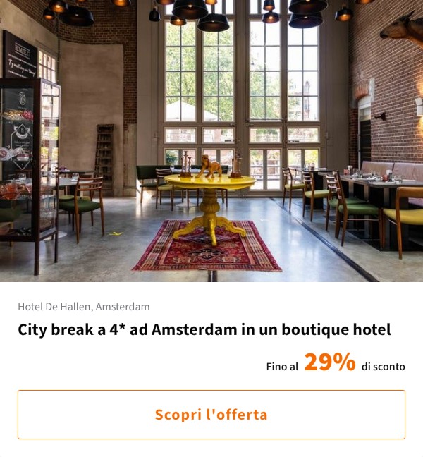 City break a 4* ad Amsterdam in un boutique hotel