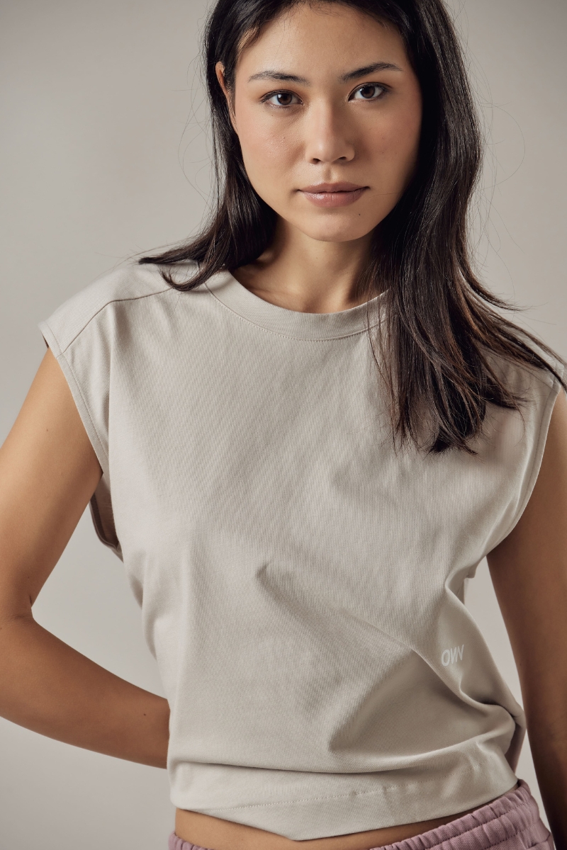 Sleeveless Loose Fit T-Shirt
