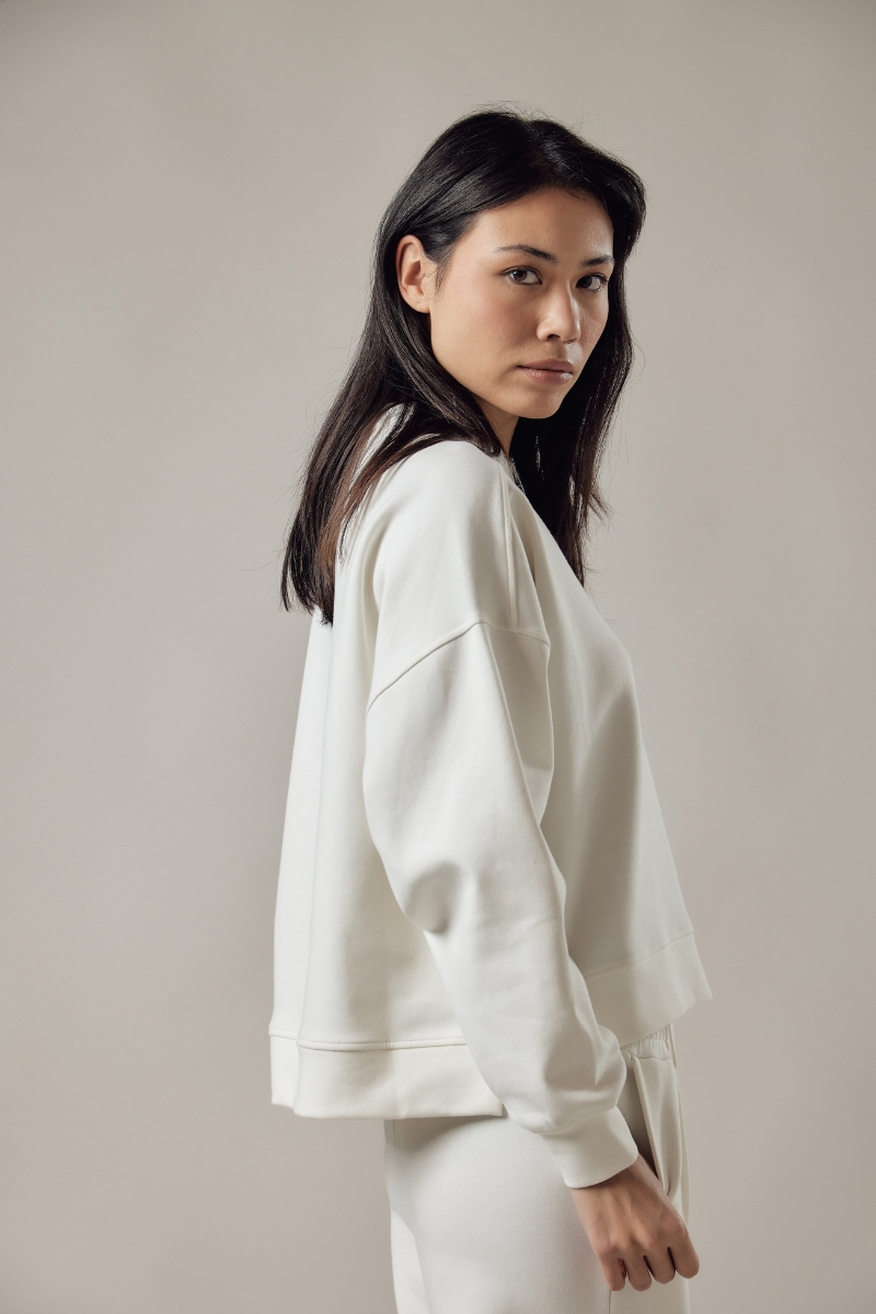 Crewneck Sweatshirt Loose Fit in Interlock