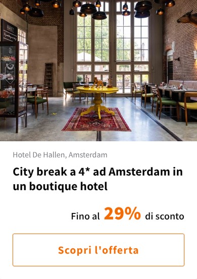 City break a 4* ad Amsterdam in un boutique hotel