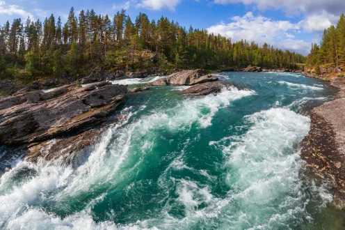 I migliori posti per fare rafting in Norvegia