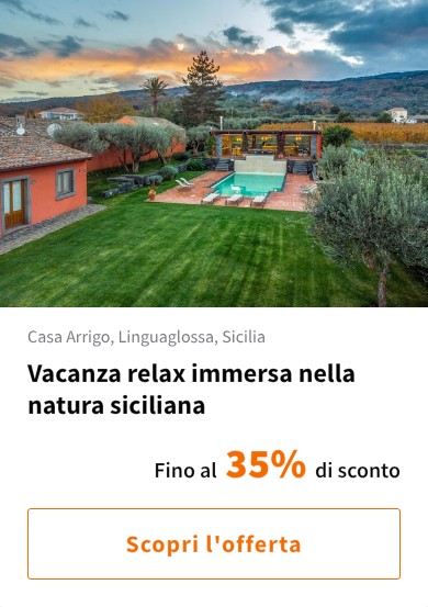 Vacanza relax immersa nella natura siciliana