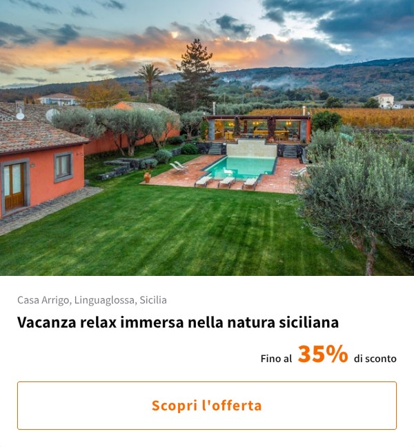 Vacanza relax immersa nella natura siciliana