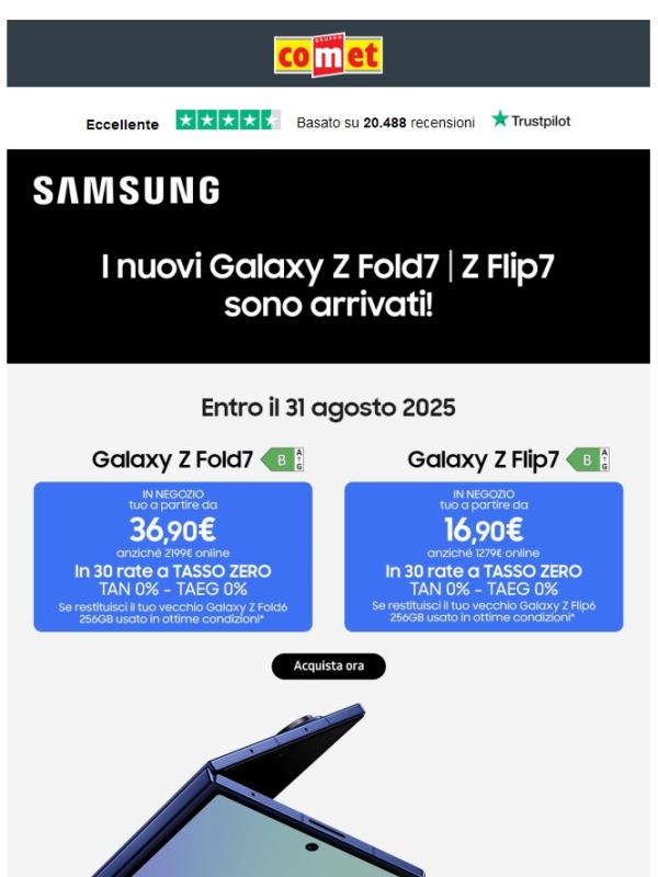 Scopri i nuovi Galaxy Z Fold7 | Z Flip7 📱✨