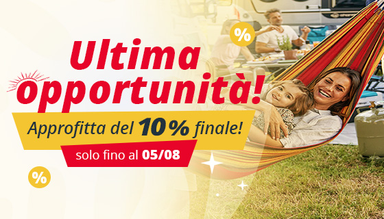 Promozione Saldi estivi - 10% sull'articolo più caro del carrello