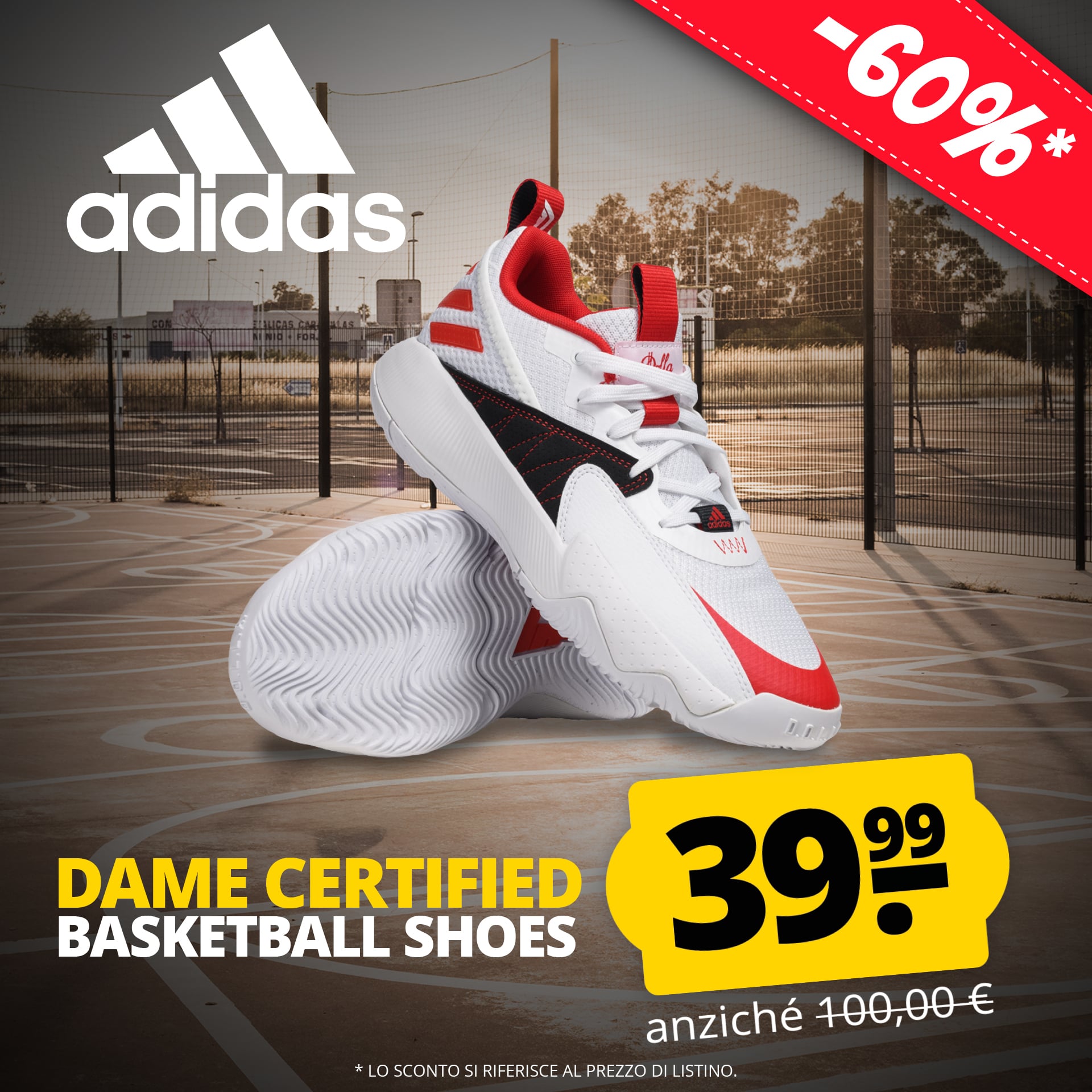Adidas dame certified uomo scarpe da basket