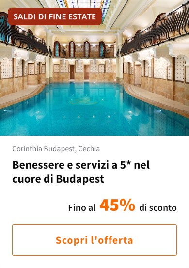 Benessere e servizi a 5* nel cuore di Budapest