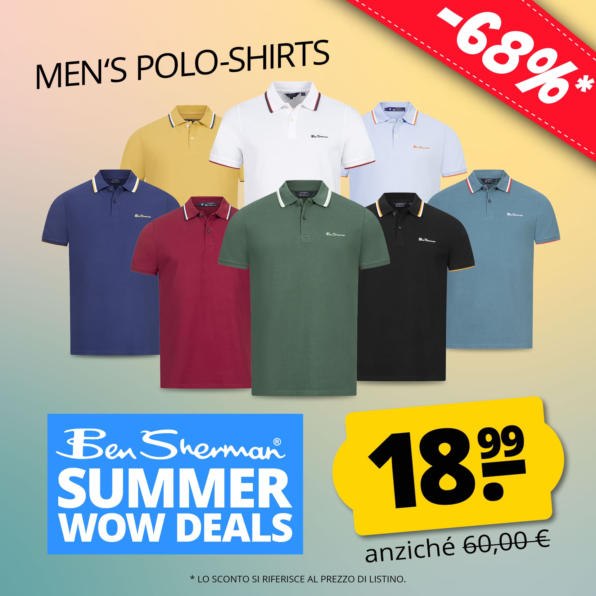 ben sherman twin tipped uomo polo