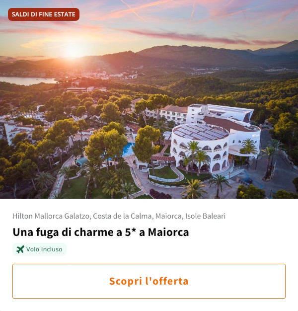 Una fuga di charme a 5* a Maiorca