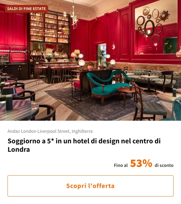 Soggiorno a 5* in un hotel di design nel centro di Londra