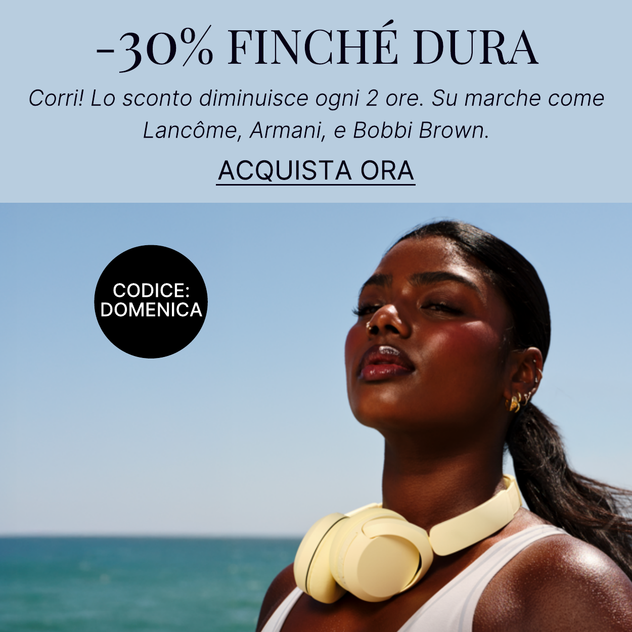 30 per cento di sconto in declinazione