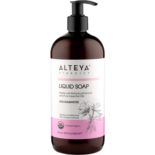 Alteya Organics Liquid Soap Geranium Rose
