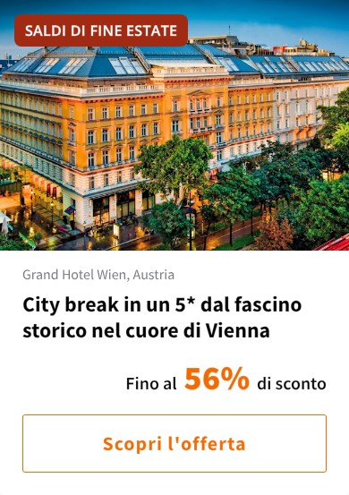 City break in un 5* dal fascino storico nel cuore di Vienna