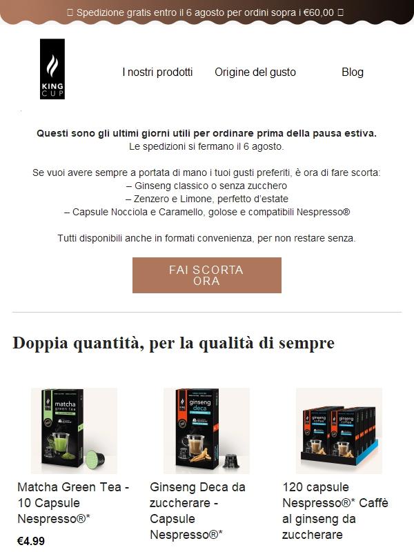 Ultimi giorni per non restare senza il tuo caffè preferito