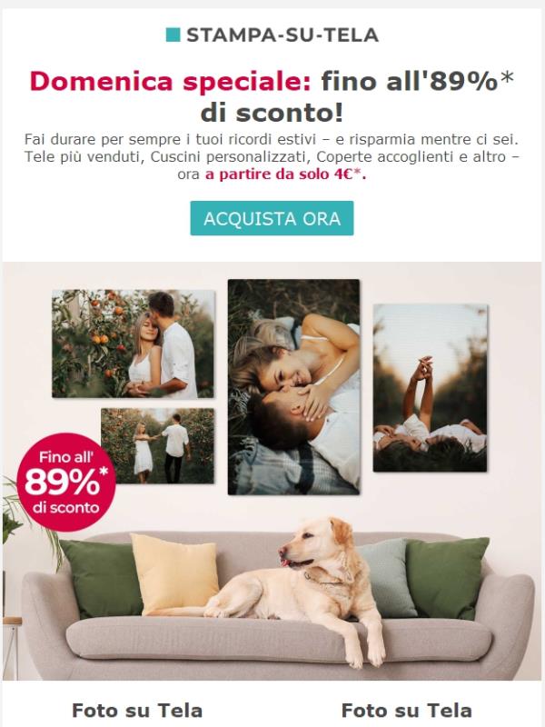 Tele, Cuscini e altro – risparmia fino all'89% oggi!