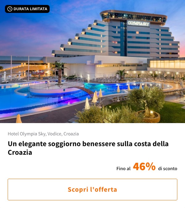 Un elegante soggiorno benessere sulla costa della Croazia