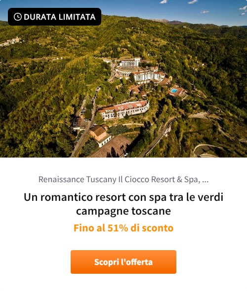 Un romantico resort con spa tra le verdi campagne toscane