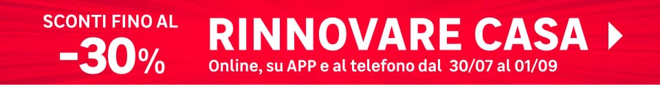 sconti fino al 30% per rinnovare casa