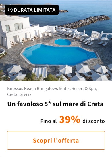 Un favoloso 5* sul mare di Creta