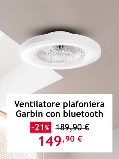 ventilatore plafoniera GARBIN bluetooth
