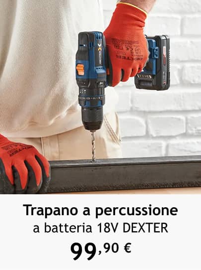 trapano a percussione a batteria 18V DEXTER