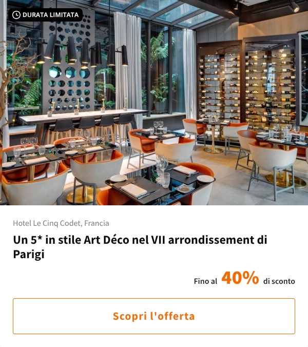 Un 5* in stile Art Déco nel VII arrondissement di Parigi