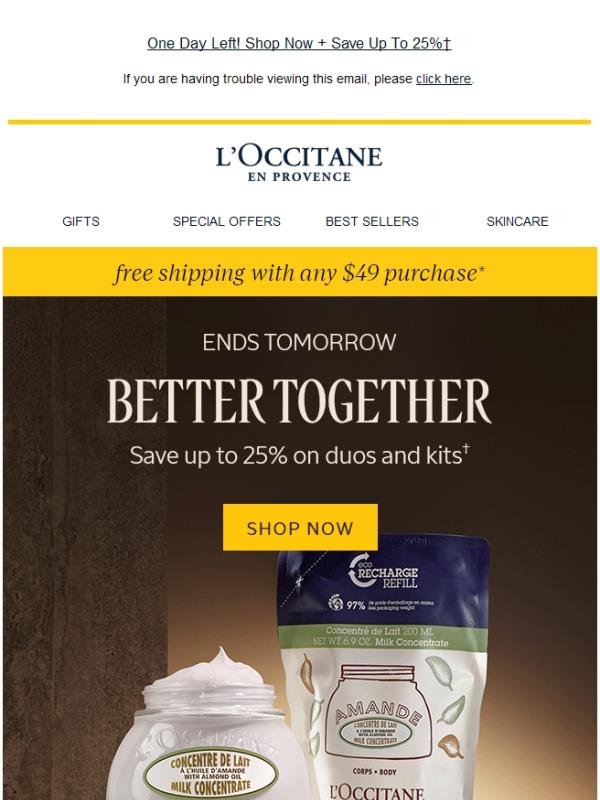 Last Chance For Savings! Online Only