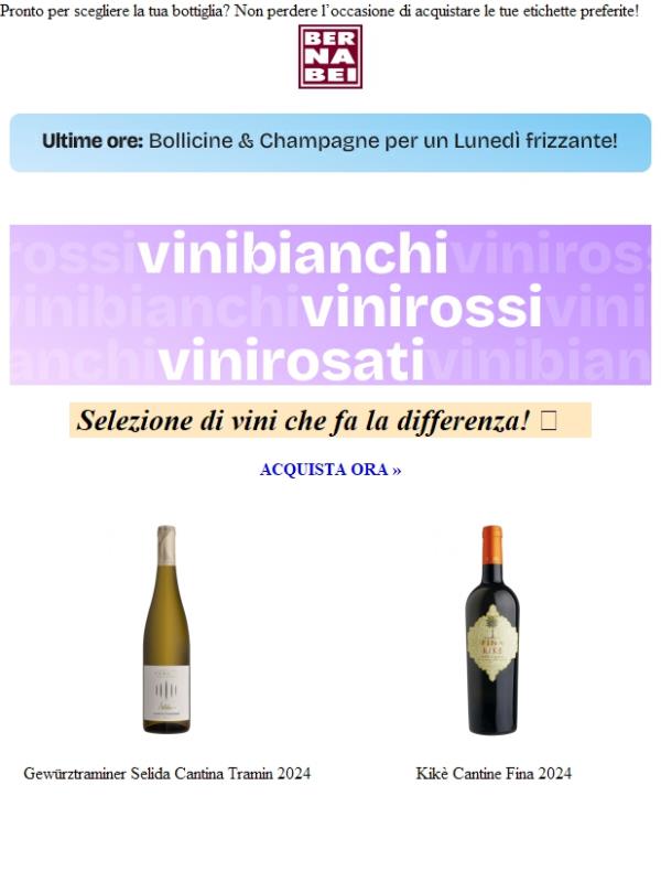 VINO giusto 🍷 Per i tuoi brindisi!