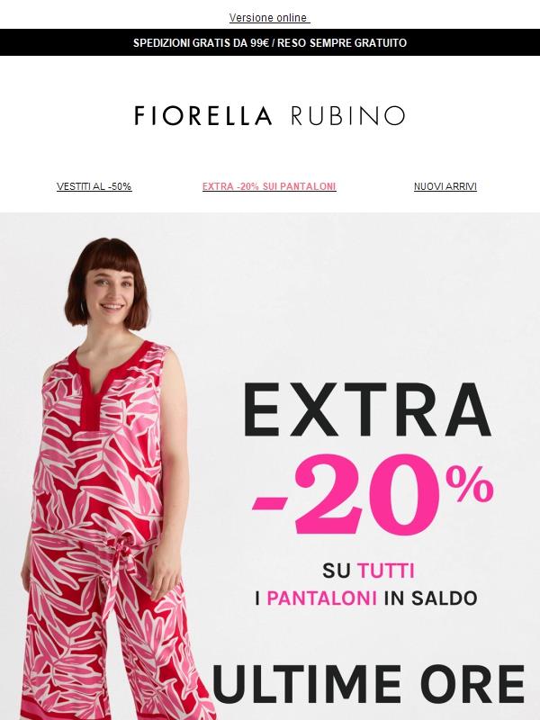 Ultime ore ⏰EXTRA -20% su tutti i pantaloni ⏰