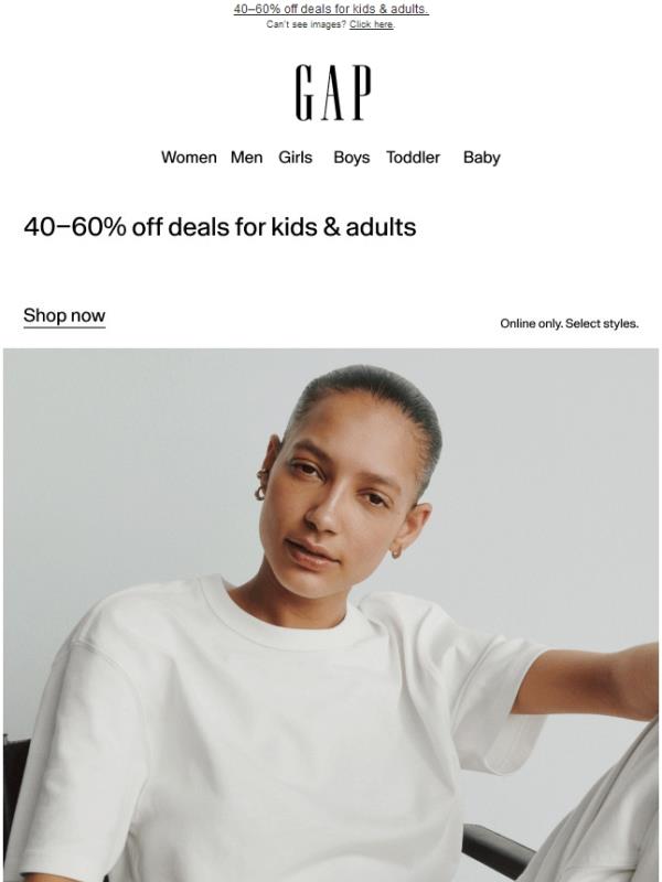 The tees you wear every day, now 50% off