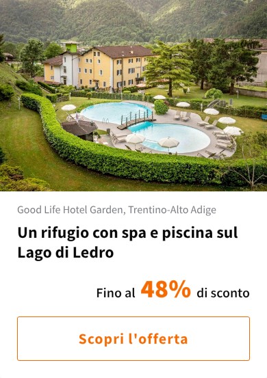 Un rifugio con spa e piscina sul Lago di Ledro