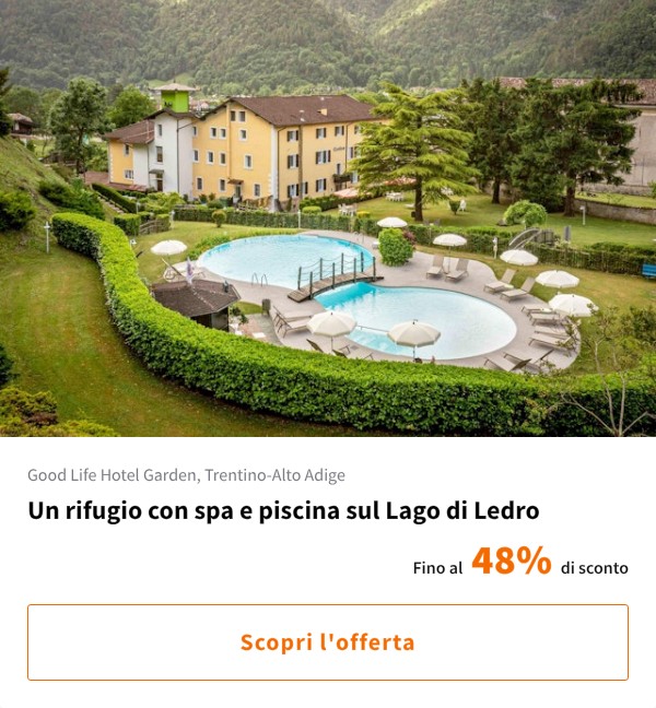 Un rifugio con spa e piscina sul Lago di Ledro
