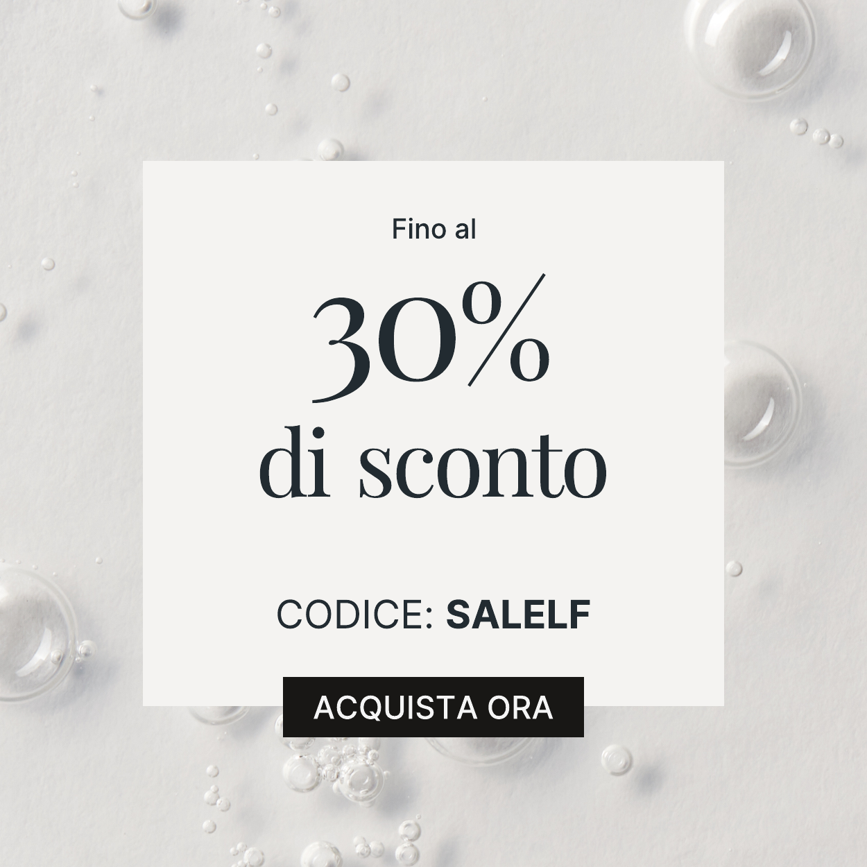 fino al 30 per cento di sconto