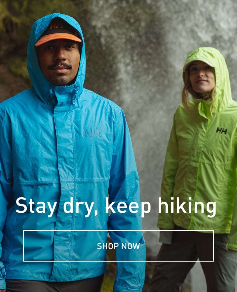 Stay dry, keep hiking. SHOP NOW