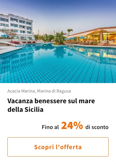 Vacanza benessere sul mare della Sicilia