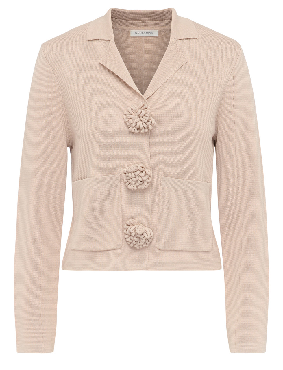Image of Cardigan By Malene Birger Rosa in viscosa beige
