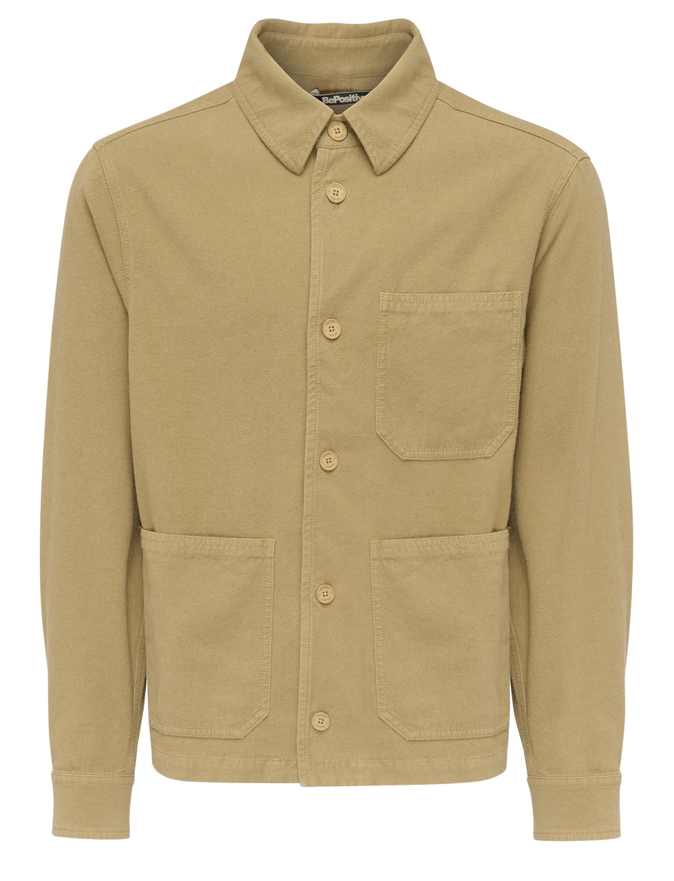 Image of Giacca BePositive in canvas khaki
